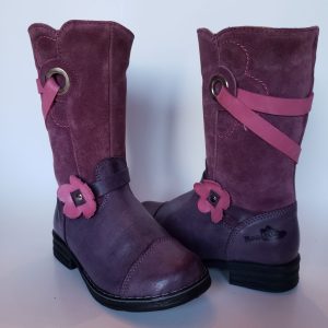 Tall Flower Strap Boots # 22-3172-PUR