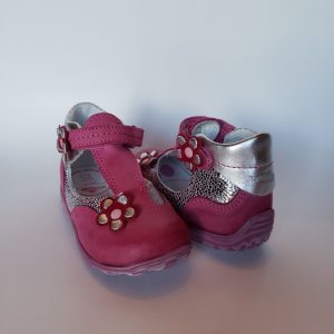 Leather Velcro T-Strap Ankle-Hi Shoe #13-1466