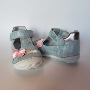 Leather Velcro T-Strap Ankle-Hi Shoe #13-1321