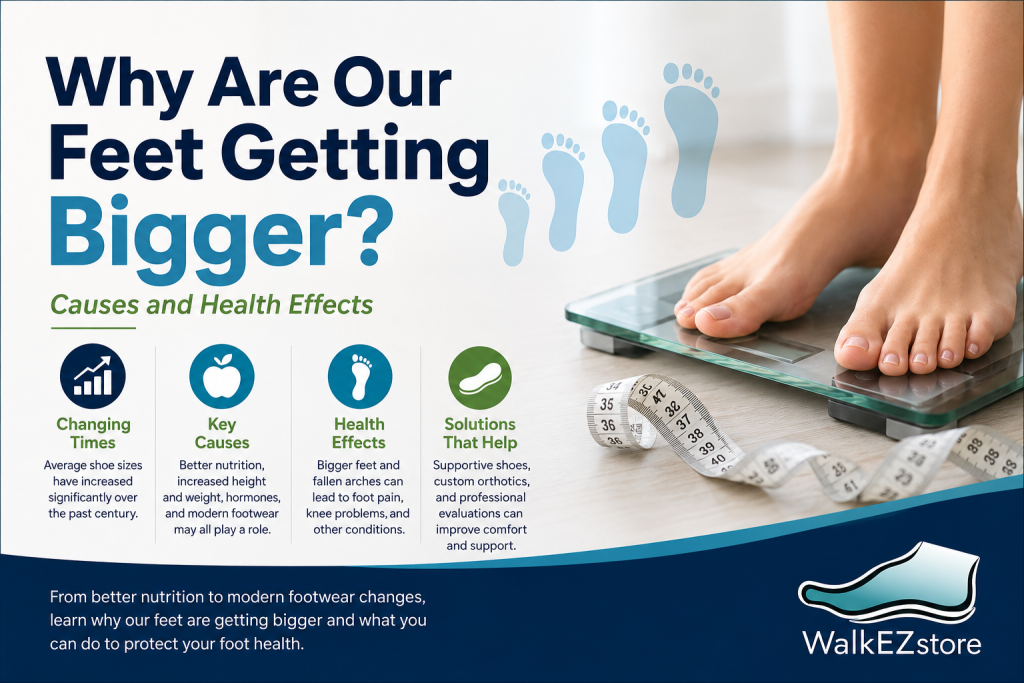 Why Are Our Feet Getting Bigger? Causes and Health Effects
